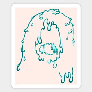 Turquoise Slime Sticker